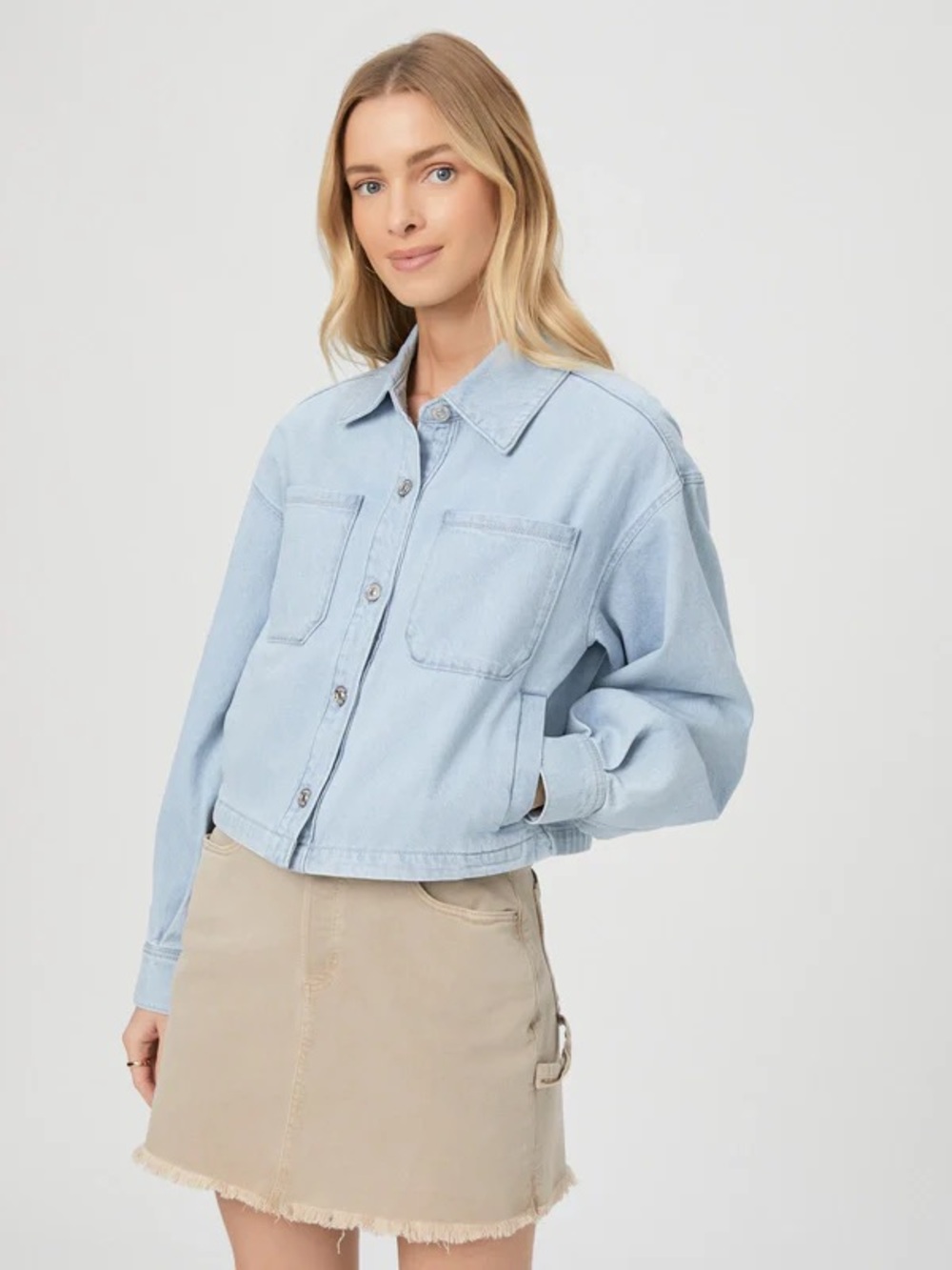 PAIGE Conner Jacket in Beaumont- Relaxed Button-Front Overshirt